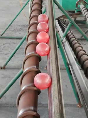 Moinho de bolas 45HRC 55HRC, bolas de moagem de ferro forjado de grande diâmetro
