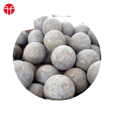 Bola de aço de moagem forjada de 20 mm - 150 mm Bola de aço carbono de mina de ouro de aço manganês